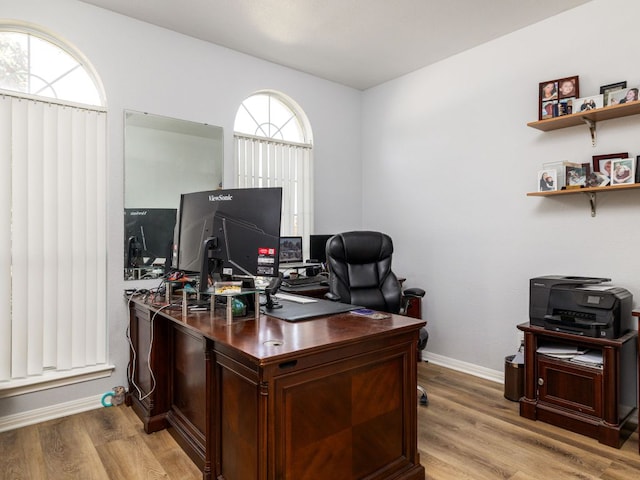 16019 Dark Ln, Austin, TX 78717 - office space featuring baseboards and light wood finished floors