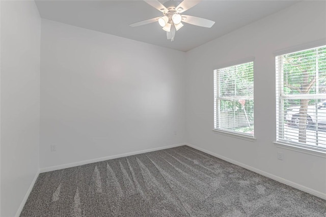 2304 S Lakeline Blvd Unit 593, Cedar Park, TX 78613 - carpeted empty room featuring ceiling fan and baseboards