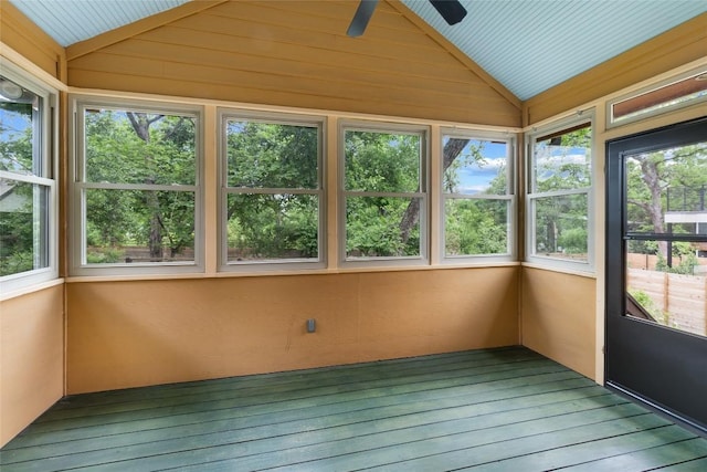 2105 Brackenridge St, Austin, TX 78704 - unfurnished sunroom featuring lofted ceiling, hardwood / wood-style flooring, and healthy amount of natural light