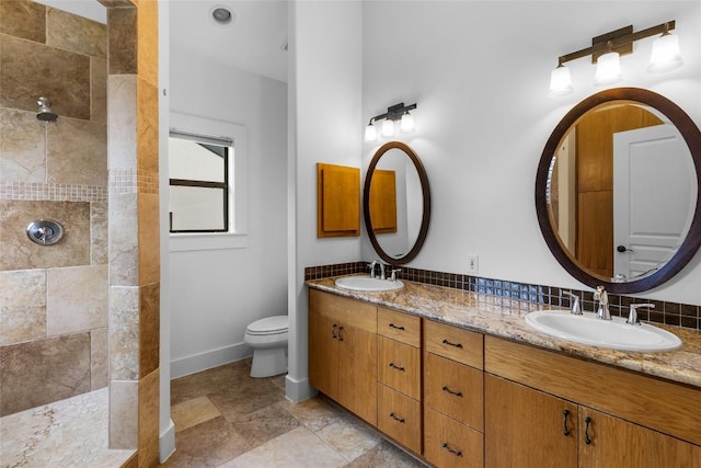 2105 Brackenridge St, Austin, TX 78704 - full bathroom featuring double vanity and walk in shower