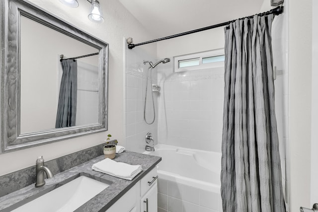 6906 Tesoro Trl, Austin, TX 78729 - full bathroom featuring vanity and shower / bathtub combination with curtain