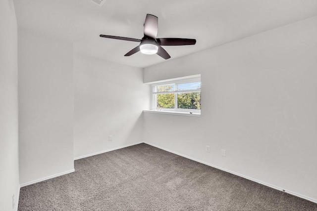 6906 Tesoro Trl, Austin, TX 78729 - carpeted empty room with ceiling fan and baseboards