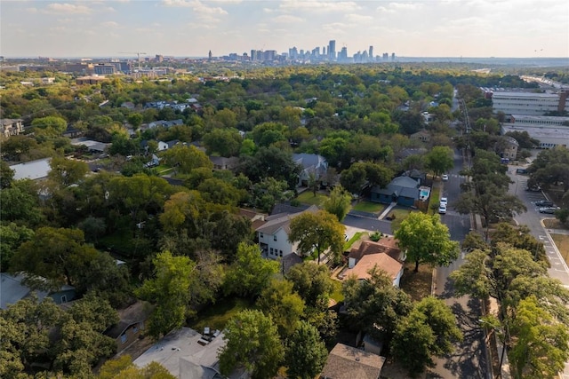 drone / aerial view featuring a view of city