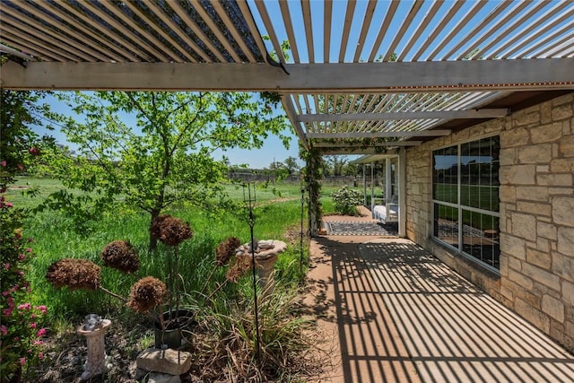 358 Easley Rd, Smithville, TX 78957 - view of patio with a pergola