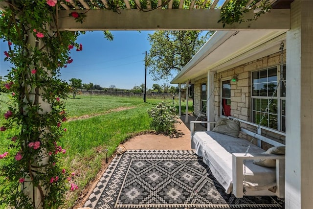 358 Easley Rd, Smithville, TX 78957 - view of yard featuring a pergola