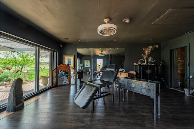 358 Easley Rd, Smithville, TX 78957 - dining space featuring hardwood / wood-style flooring and recessed lighting