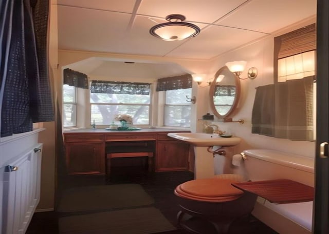 bathroom featuring toilet