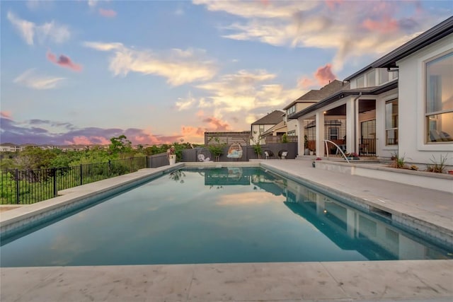 2616 War Wagon Way, Leander, TX 78641 - view of swimming pool with a fenced backyard and a patio