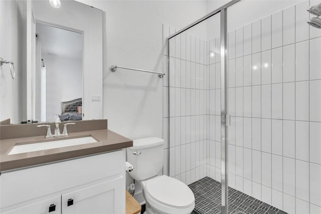 2616 War Wagon Way, Leander, TX 78641 - full bath with connected bathroom, toilet, vanity, and a shower stall