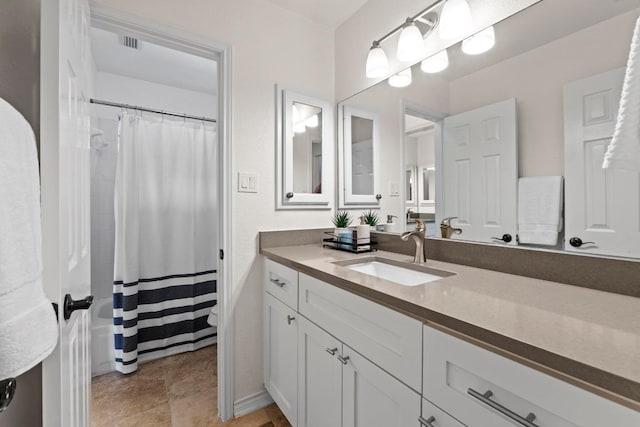 10012 Scull Creek Dr, Austin, TX 78730 - full bathroom with vanity and curtained shower