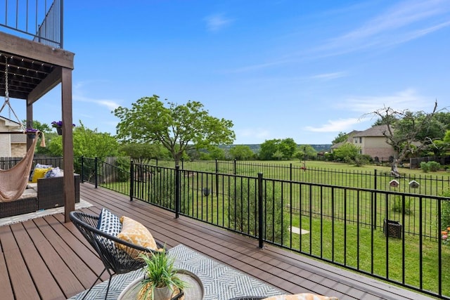 10012 Scull Creek Dr, Austin, TX 78730 - view of wooden deck