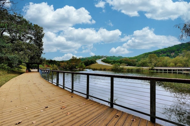 10012 Scull Creek Dr, Austin, TX 78730 - dock with a water view and a view of trees
