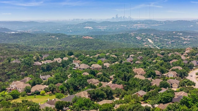 10012 Scull Creek Dr, Austin, TX 78730 - aerial view of residential area featuring a mountain backdrop
