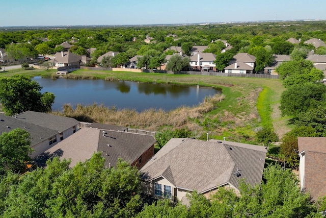 3818 Sky Ln, Round Rock, TX 78681 - aerial perspective of suburban area with a large body of water