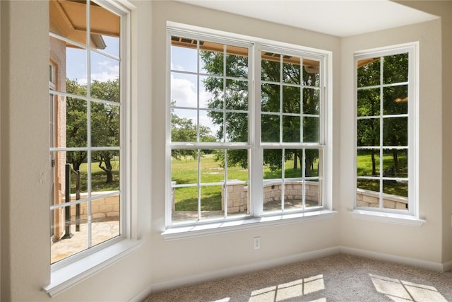 504 Deer Meadow Cir, Georgetown, TX 78633 - doorway featuring plenty of natural light, carpet floors, and baseboards