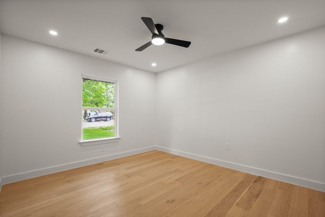 5406 Emerald Forest Dr, Austin, TX 78745 - unfurnished room with recessed lighting, baseboards, and ceiling fan
