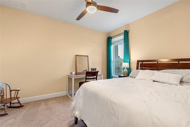 2560 Square Nail Cv, Leander, TX 78641 - bedroom with carpet, baseboards, and a ceiling fan