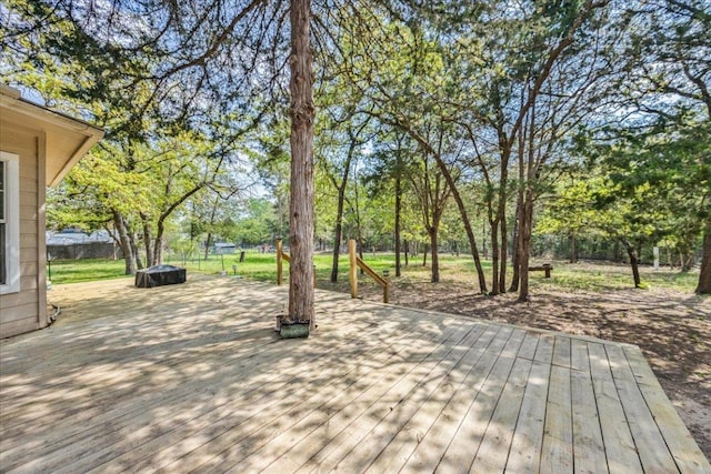 145 Moon Mist Dr, Bastrop, TX 78602 - view of wooden terrace