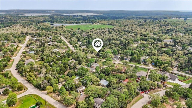 145 Moon Mist Dr, Bastrop, TX 78602 - bird's eye view of a forest