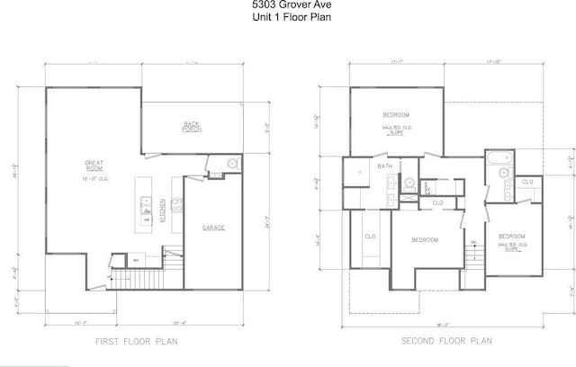 5303 Grover Ave Unit 1, Austin, TX 78756 - view of home floor plan