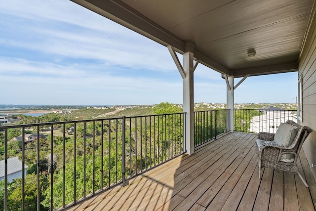 19206 Hornsby Ln, Spicewood, TX 78669 - view of wooden terrace