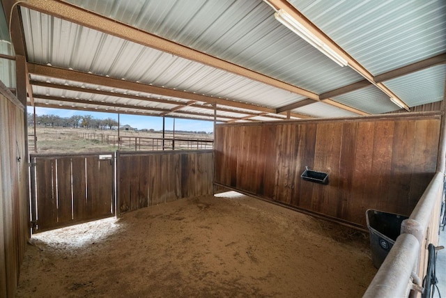view of horse barn