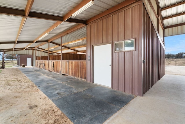 view of stable