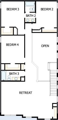 1404 S Brook Dr, Leander, TX 78641 - floor plan / room layout