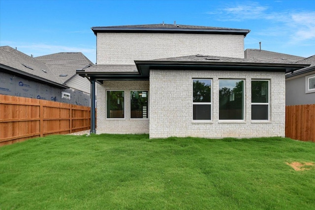 1404 S Brook Dr, Leander, TX 78641 - back of house featuring brick siding and a shingled roof