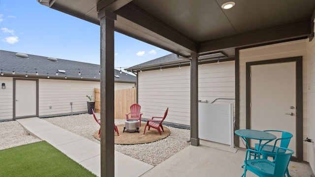 2540 Ophelia Levi Ln, Round Rock, TX 78665 - view of patio featuring fence