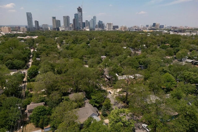 2011 Haskell St Unit A, Austin, TX 78702 - aerial overview of property's location featuring city skyline