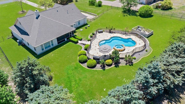 604 Lake Side Cv, Georgetown, TX 78628 - drone / aerial view