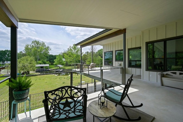 view of balcony