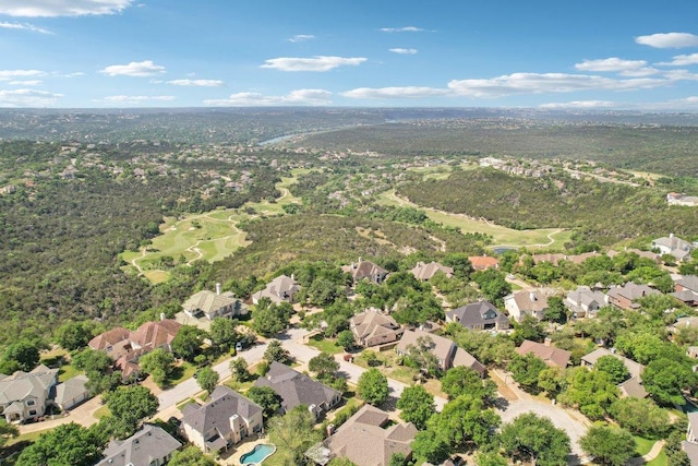 10120 Treasure Island Dr, Austin, TX 78730 - aerial view of property and surrounding area featuring nearby suburban area and a local golf course