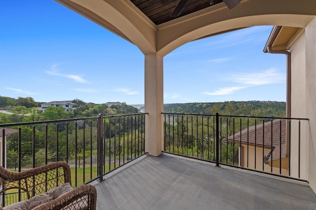 view of balcony