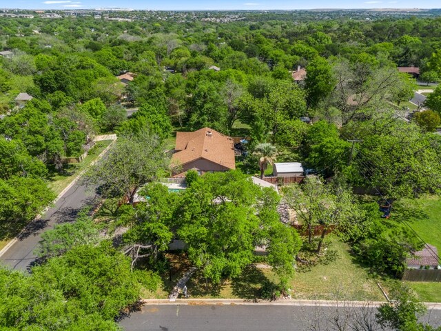 11525 Spring Hill Dr, Austin, TX 78753 - bird's eye view of a heavily wooded area
