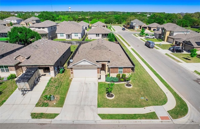 369 Empress Tree Dr, Leander, TX 78641 - aerial perspective of suburban area