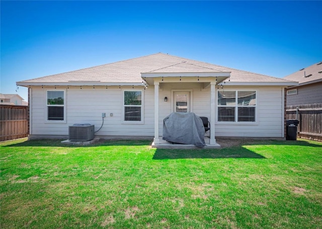 369 Empress Tree Dr, Leander, TX 78641 - rear view of property with cooling unit