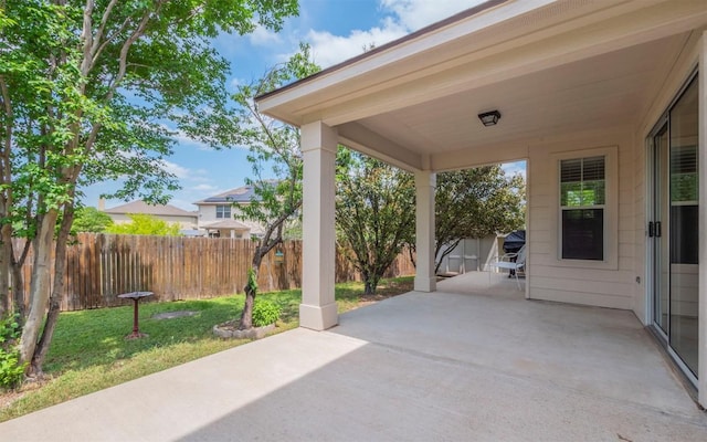 504 Dark Tree Ln, Round Rock, TX 78664 - fenced backyard with a patio area