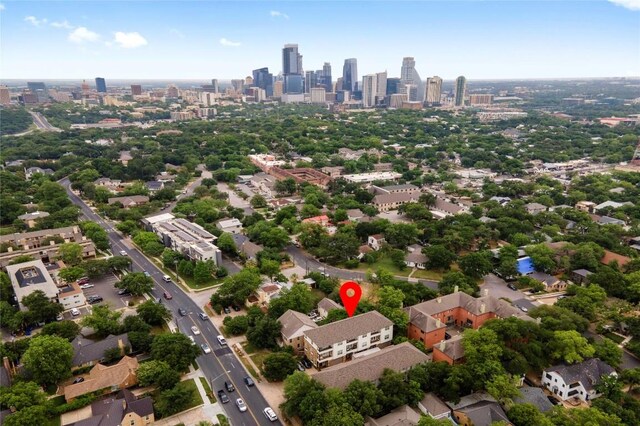 1621 Enfield Rd Unit B, Austin, TX 78703 - bird's eye view of city skyline