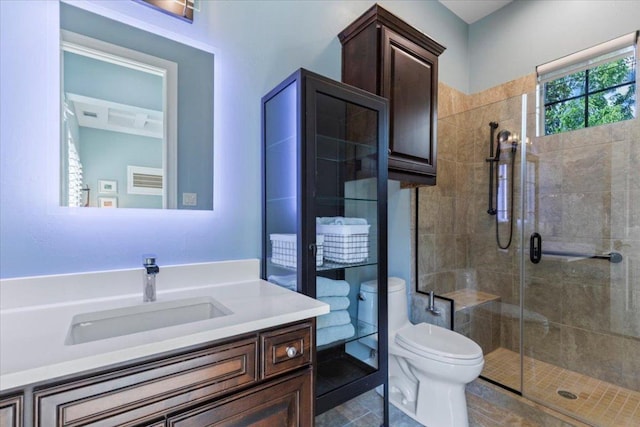 205 Bisset Ct, Austin, TX 78738 - full bath with vanity and a stall shower