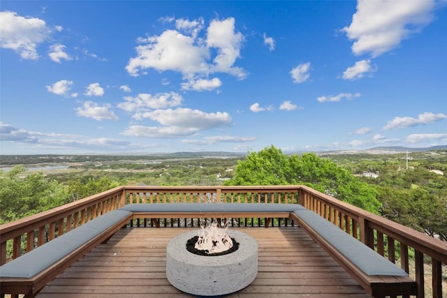 21009 Fawn Ridge Dr, Lago Vista, TX 78645 - view of wooden terrace