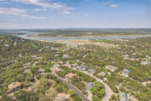 21009 Fawn Ridge Dr, Lago Vista, TX 78645 - drone / aerial view featuring a water view