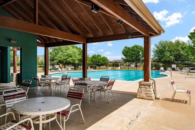 608 Lookout Tree Ln, Round Rock, TX 78664 - pool with a patio area and fence