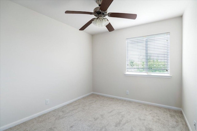 608 Lookout Tree Ln, Round Rock, TX 78664 - carpeted spare room featuring a ceiling fan and baseboards