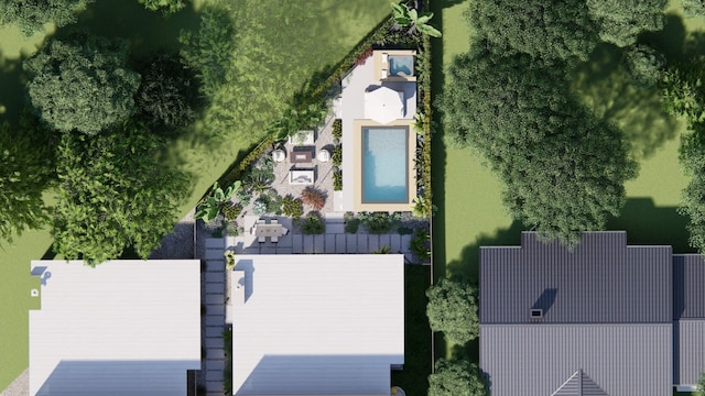 6002 Ponca St Unit 1, Austin, TX 78741 - drone / aerial view