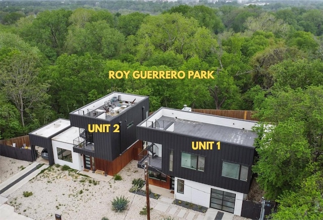 6002 Ponca St Unit 1, Austin, TX 78741 - bird's eye view of a forest