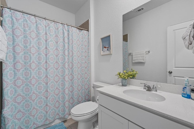 600 Spurlock Way, Liberty Hill, TX 78642 - bathroom featuring vanity, tile patterned flooring, and curtained shower