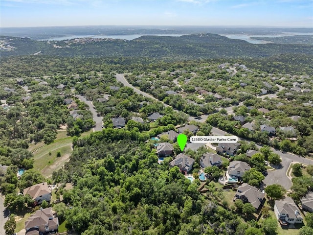 drone / aerial view featuring a residential view