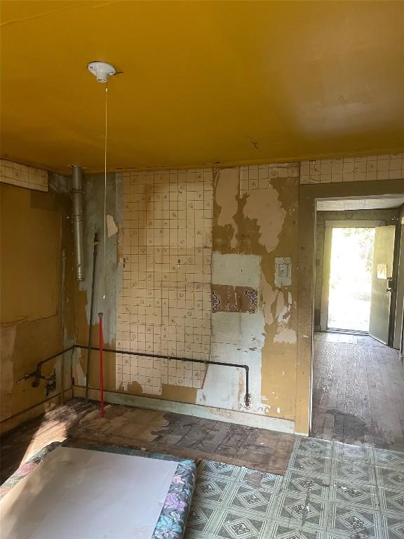 view of spare room